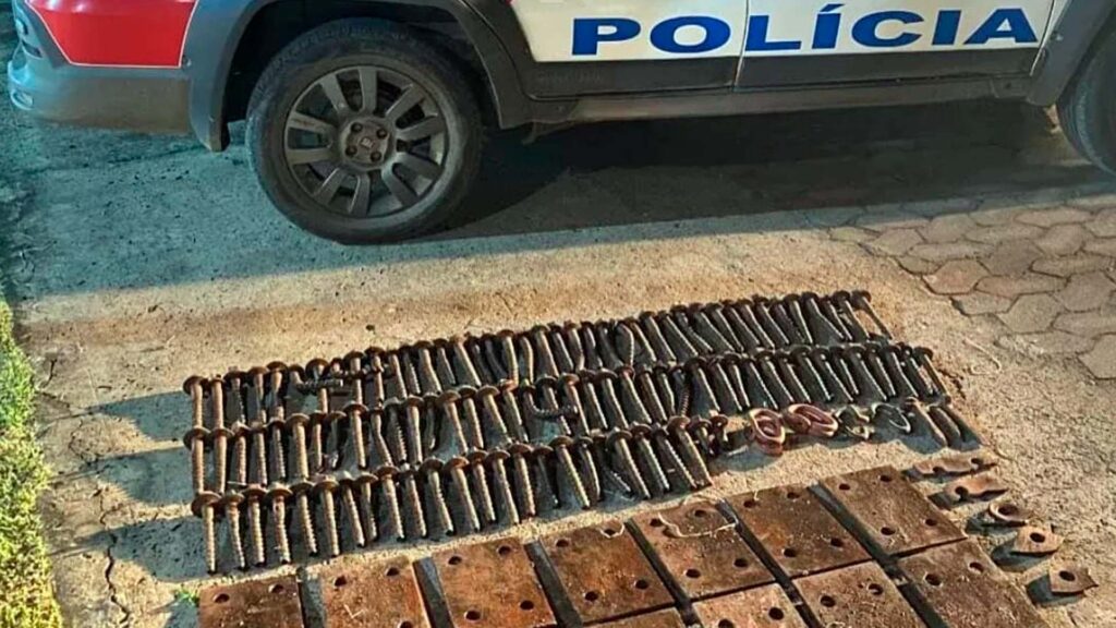 Jovem é Preso por Furto de Materiais da Linha Férrea em Várzea da Palma.