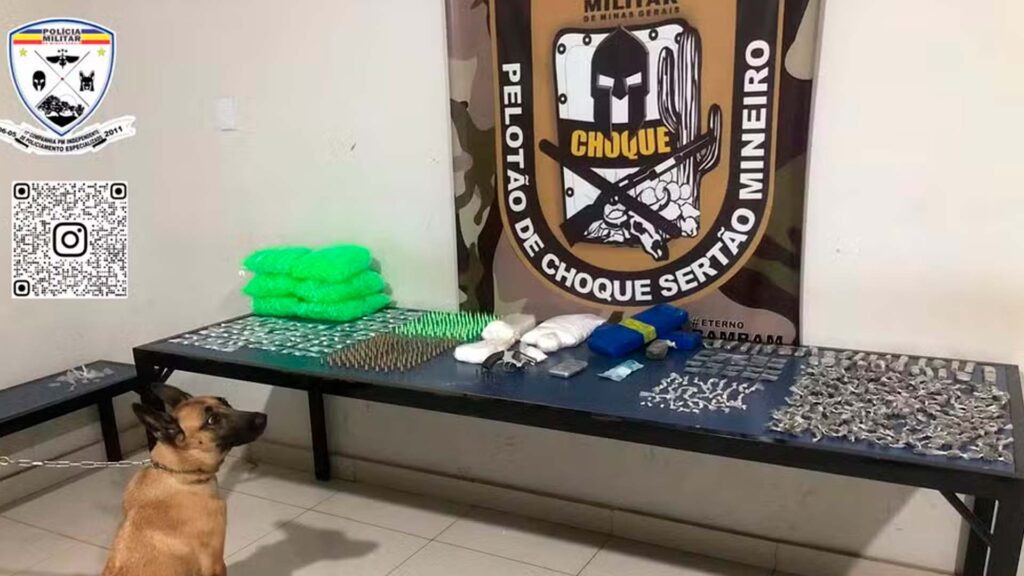 Policiais encontram maconha, cocaína e skunk em esconderijo de drogas no Nova Suíça, em Montes Claros Policiais encontram maconha, cocaína e skunk em esconderijo de drogas no Nova Suíça, em Montes Claros
