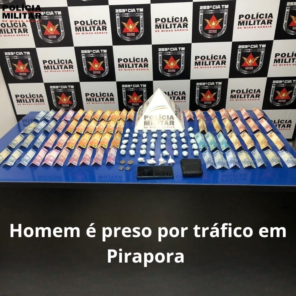 Homem é preso por tráfico de drogas em Pirapora