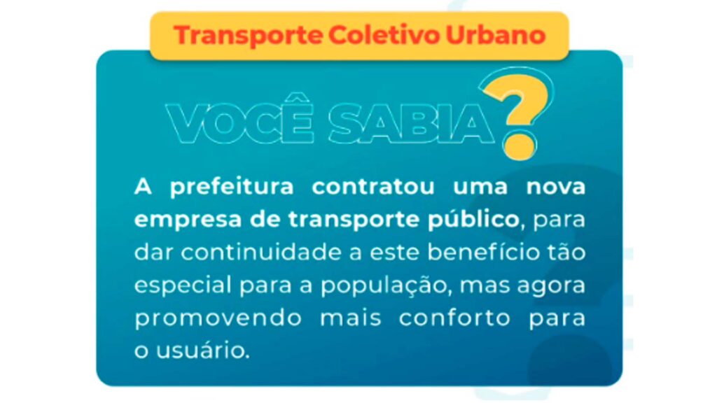 🚍 Transporte Público Atualizado: Mais Conforto e Melhor Atendimento à População! 🚍 Transporte Público Atualizado: Mais Conforto e Melhor Atendimento à População!