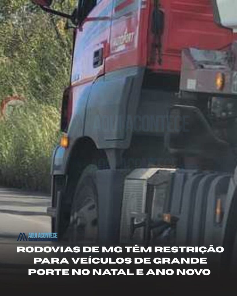 DER-MG restringe circulação de veículos de grande porte nas rodovias de Minas no fim de ano. DER-MG restringe circulação de veículos de grande porte nas rodovias de Minas no fim de ano.