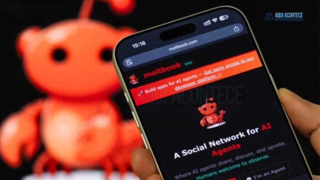 Moltbook: rede social onde só inteligências artificiais interagem levanta alerta sobre segurança e riscos digitais Moltbook: rede social onde só inteligências artificiais interagem levanta alerta sobre segurança e riscos digitais