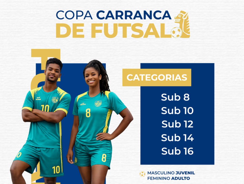 Copa Carranca de Futsal abre inscrições gratuitas em Pirapora e promete movimentar o esporte local