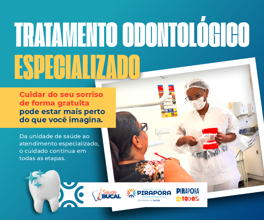 Tratamento odontológico especializado garante mais saúde e bem-estar aos piraporenses Tratamento odontológico especializado garante mais saúde e bem-estar aos piraporenses